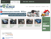 Tablet Screenshot of desguaceselpollo.com